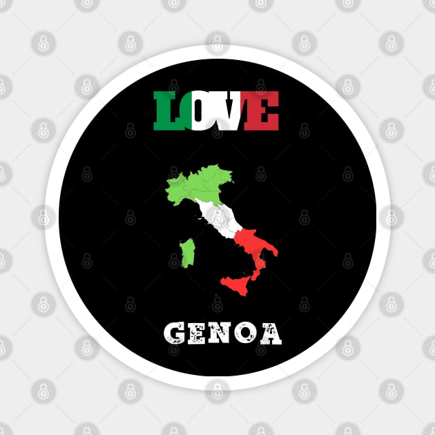 genoa t shirt - genoa shirt genova maglietta Magnet by vaporgraphic